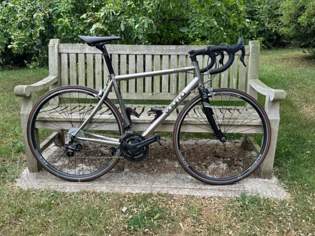 So here @lifecycle_uk we don't just do new builds....we also "refurbish" customers cherished rides....This as an example is a Enigma Echo that has been used for over 10 years. It came into the workshop for a new Groupset and went out looking like a brand new bike...A lot of hard went into finishing the titanium frame and with new decals from Enigma you would be hard pressed to see the difference.
The calipers frame and wheelset are from the previous build and the new Groupset is from Campagnolo. Bars and stem are Deda and tyres are from Continental.
If you have a favoured ride that needs a refresh then give us a shout...
#lifecycleuk#enigmabicycleworks#campagnolo#continentaltyres#deda#independentbikeshop#bikesaregreat#bikemechanic#biketechnican#bikegeek#suffolk